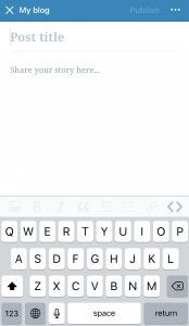 WordPress Blog screenshot